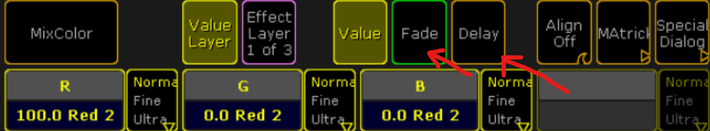 Fade and delay