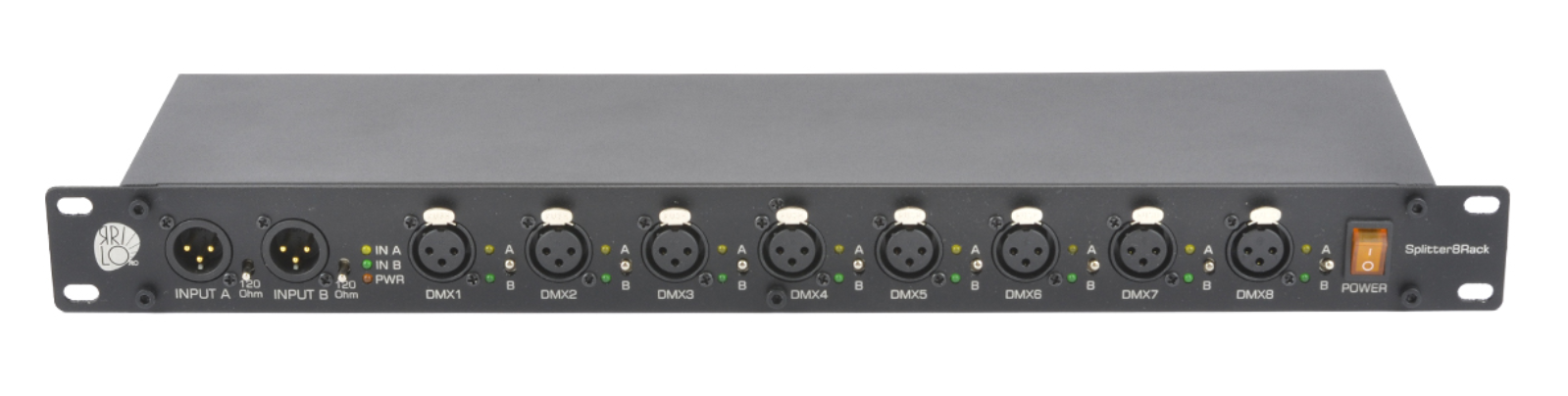 Фото DMX Сплиттер 2x8 ЯRILO Splitter8Rack